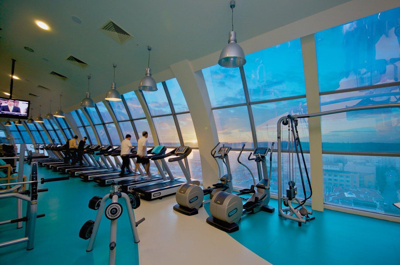 בויוקצ'קמג'ה Eser Premium Hotel & Spa מתקנים תמונה The gym at the 88th floor